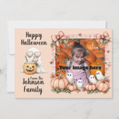 ピンク色の格子縞の挨拶 シーズンカード (正面)