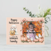 ピンク色の格子縞の挨拶 シーズンカード (スタンド正面)