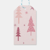 ピンク色の森のトナカイ ギフトタグ (裏面)