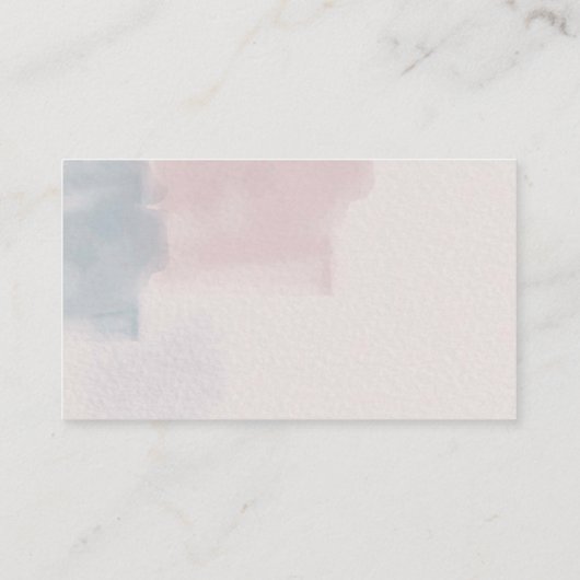 ピンク色の水の色を望むウェルエンクロージャカード エンクロージャーカード (裏面)