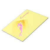 ピンク色の水中マーメイド ノートパッド (アングル)