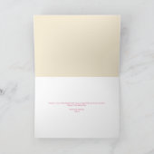 ピンク色の水玉模様 カード (内部)