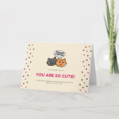 ピンク色の水玉模様 カード (正面)