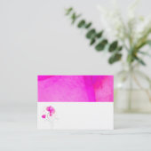 ピンク色の水色の渦巻き花の名前の座席表 プレイスカード (スタンド正面)