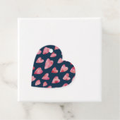 ピンク色の水色ハートパターン フェイバータグ (インサイチュ)