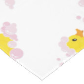 ピンク色の泡で鴨 テーブルクロス (アングル)