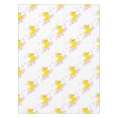 ピンク色の泡で鴨 テーブルクロス (正面)