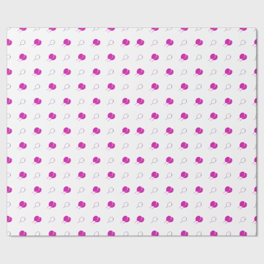 ピンク色の浮動風船 ラッピングペーパー (シーム)