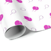 ピンク色の浮動風船 ラッピングペーパー (ロールコーナー)