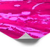 ピンク色の混絵を描在背景 ポスター (角)