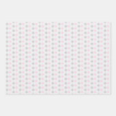 ピンク色の灰色の雪 ラッピングペーパーシート (正面2)