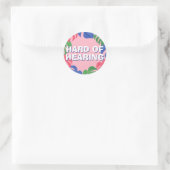 ピンク色の熱帯フェミニン懸命の聴葉聞の ラウンドシール (バッグ)