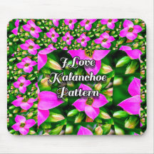 ピンク色の熱帯花パターン