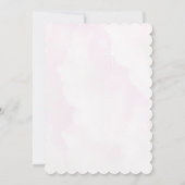 ピンク色の熱気球の招待状 招待状 (裏面)