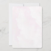 ピンク色の熱気球の招待状 招待状 (裏面)