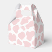 ピンク色の牛のパターン フェイバーボックス (裏面サイド)