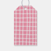 ピンク色の牛の赤ちゃんシャワー ギフトタグ (裏面)