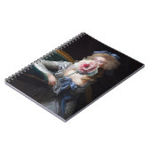 ピンク色の牡丹で飾る ノートブック (左側)