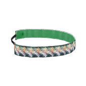 ピンク色の牡丹の花が増える アスレチックヘッドバンド (左)