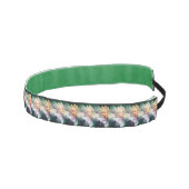 ピンク色の牡丹の花が増える アスレチックヘッドバンド (右)