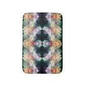 ピンク色の牡丹の花の乗算抽象芸術 バスマット (正面縦)