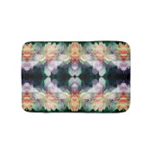 ピンク色の牡丹の花の乗算抽象芸術 バスマット (正面)