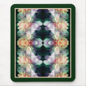 ピンク色の牡丹の花の乗算抽象芸術 マウスパッド (正面)