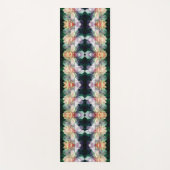 ピンク色の牡丹の花の乗算抽象芸術 ヨガマット (正面)