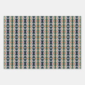 ピンク色の牡丹の花の乗算抽象芸術 ラッピングペーパーシート (正面)