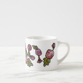 ピンク色の牡丹の花 エスプレッソカップ (右)