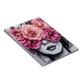 ピンク色の牡丹 | ノートブックのジャーナル ノートブック (右側)