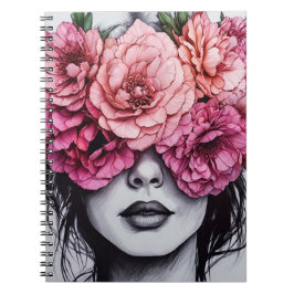ピンク色の牡丹 | ノートブックのジャーナル ノートブック