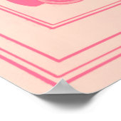 ピンク色の特大ヴィンテージ自動車ポスター ポスター (角)