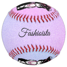 ピンク色の犬 ソフトボール