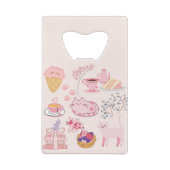 ピンク色の猫たちの居心地 クレジットカード栓抜き (裏面)