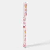 ピンク色の猫たちの居心地 iPhoneケース (右側面)