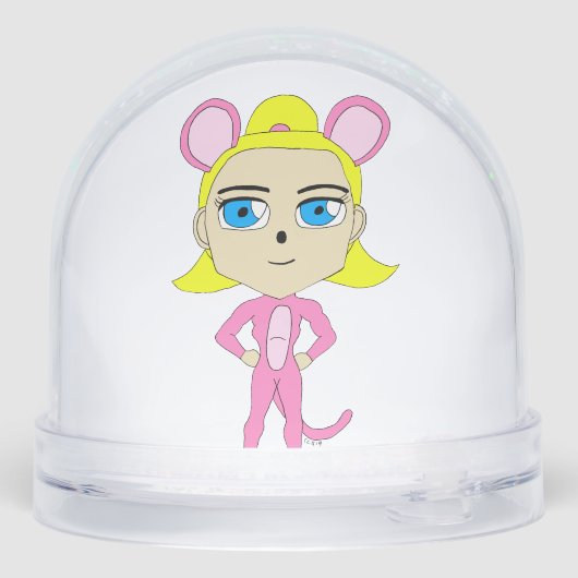 ピンク色の猫 (裏面)