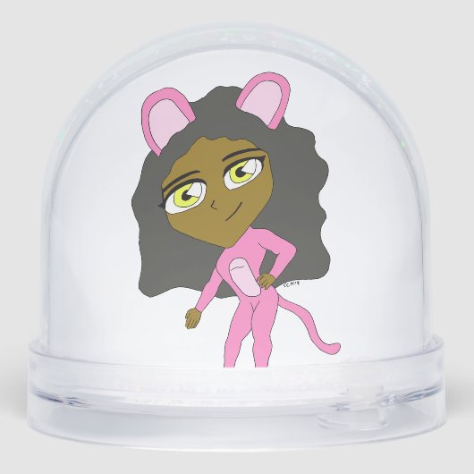 ピンク色の猫 (裏面)