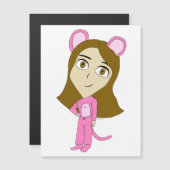 ピンク色の猫 (正面/裏面)