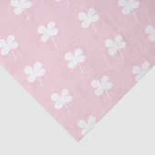 ピンク色の白いクローバー 薄葉紙 (詳細)