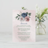 ピンク色の白いフローラの緑の詳細 エンクロージャーカード (スタンド正面)