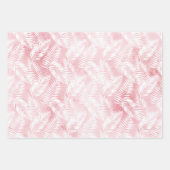 ピンク色の白い熱帯性パイナップル ラッピングペーパーシート (正面2)