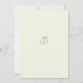 ピンク色の白い熱帯蘭の花のテーブル番号 招待状 (裏面)