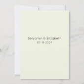 ピンク色の白い熱帯蘭の花RSVP 招待状 (裏面)