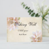 ピンク色の白い蓮の花を願う エンクロージャーカード (スタンド正面)