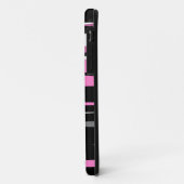 ピンク色の白黒 Case-Mate iPhoneケース (裏面/左)