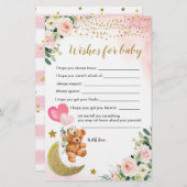 ピンク色の真珠のような赤ちゃんシャワーのベビー (正面/裏面)