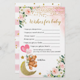 ピンク色の真珠のような赤ちゃんシャワーのベビー