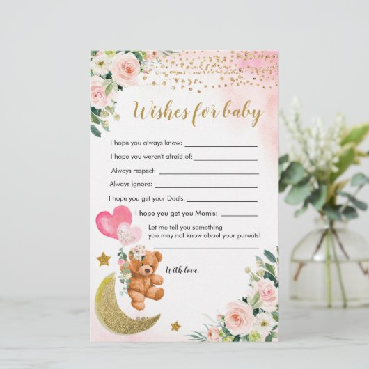 ピンク色の真珠のような赤ちゃんシャワーのベビー (スタンド正面)