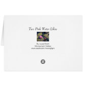 ピンク色の睡蓮 (裏面横)